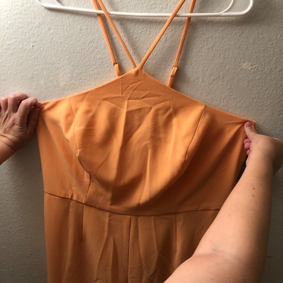 Lane Bryant Pale orange jumpsuit romper size 16 - Picture 5 of 6